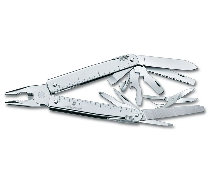 SwissTool X, en estuche de piel 23 USOS