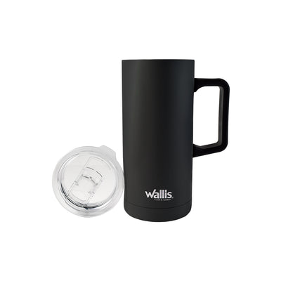 TAZA TERMICA DE ACERO INOXIDABLE,500 ML NEGRO