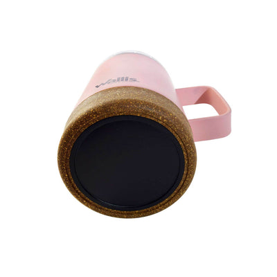 TAZA TERMICA DE ACERO INOX,350 ML,ROSA