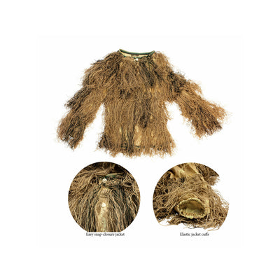 Traje de Ghillie Suit Camuflaje Desierto para Sniper Francotirador M/L