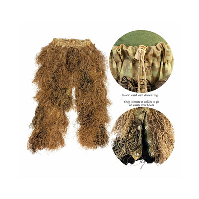 Traje de Ghillie Suit Camuflaje Desierto para Sniper Francotirador M/L