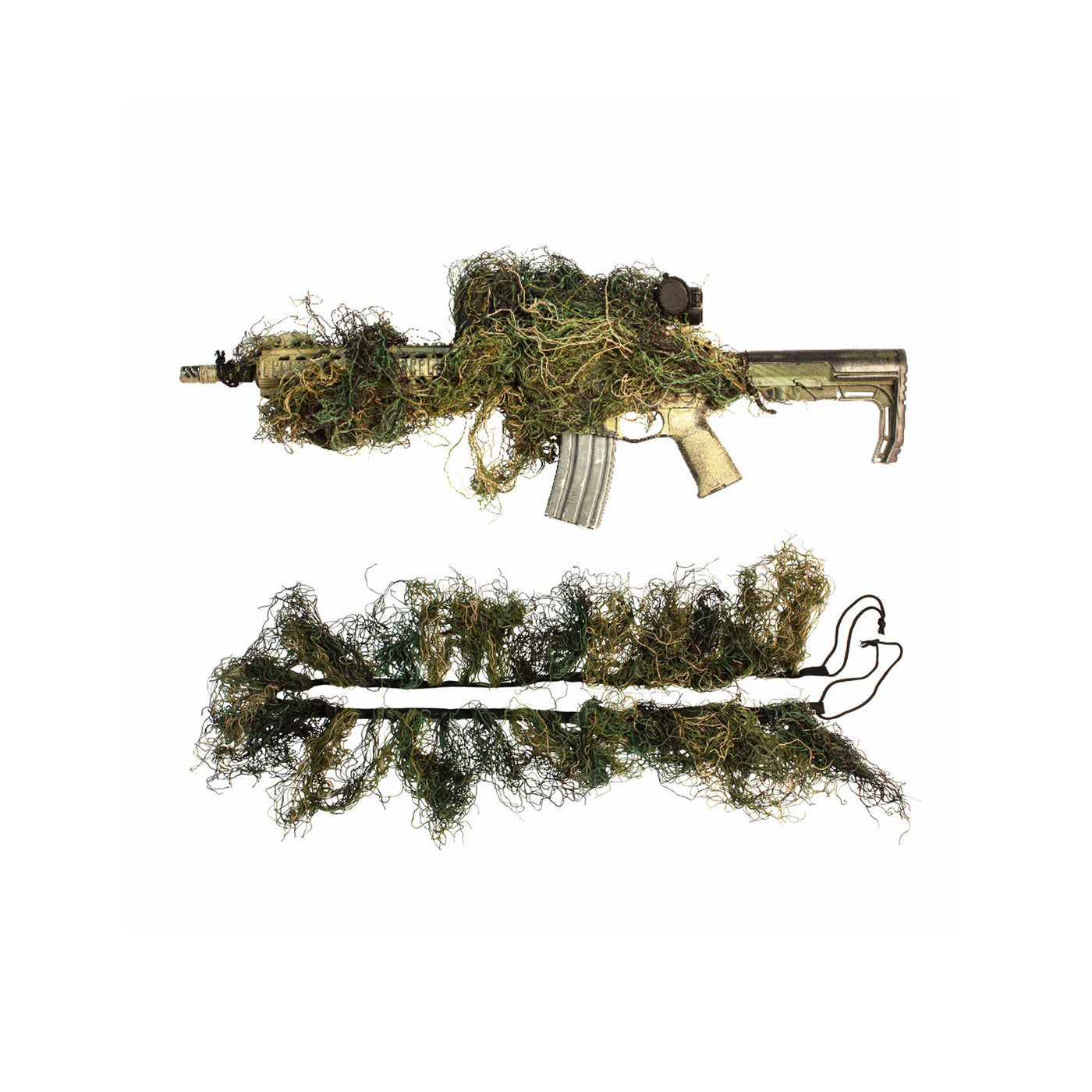 Traje de Ghillie Suit Camuflaje Desierto para Sniper Francotirador M/L