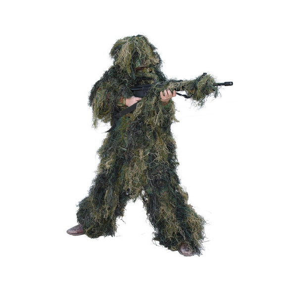 Traje de Ghillie Suit Camuflaje Woodland para Sniper Francotirador M/L