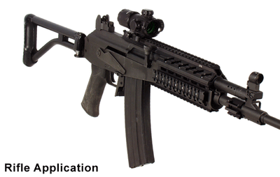 Mira UTG 3.9" ITA Rojo/Verde CQB Dot Sight con montaje QD integral