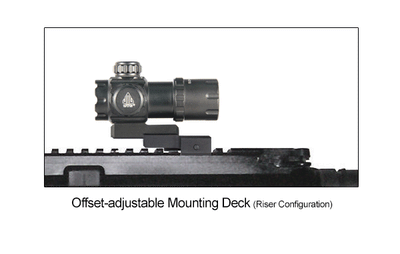 Mira UTG 3.9" ITA Rojo/Verde CQB Dot Sight con montaje QD integral
