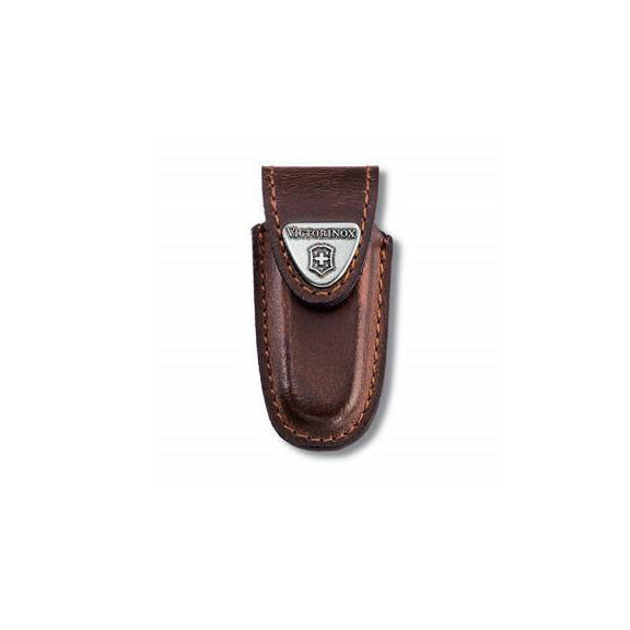 FUNDA DE PIEL MARRON PARA NAVAJAS DE BOLSILLO 58mm