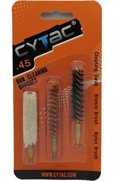 kit de limpieza ESCOBILLONES CYTAC Calibre 45 con bronce con nylon y con limpiador