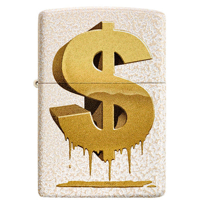 ENCENDEDOR ZIPPO MELTED DOLLAR MERCURY GLASS