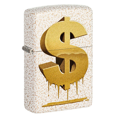 ENCENDEDOR ZIPPO MELTED DOLLAR MERCURY GLASS