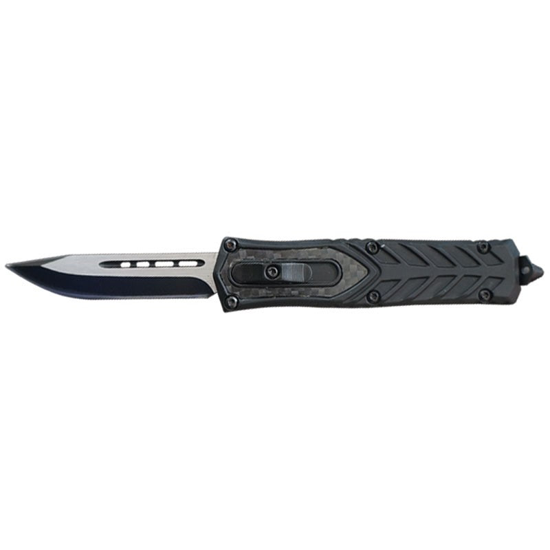 NAVAJA Starship Invader OTF Knife Carbon Fiber Insert Clip Point