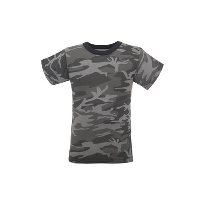 PLAYERA NIÑO BLACK CAMO