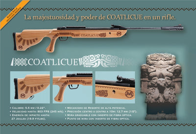 RIFLE COATLICUE Edición Limitada de madera Mendoza